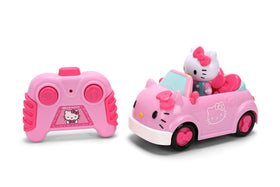 Hello Kitty driver figure securely seated in the car