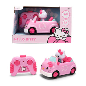 Jada Hello Kitty RC car in pink convertible for imaginative play