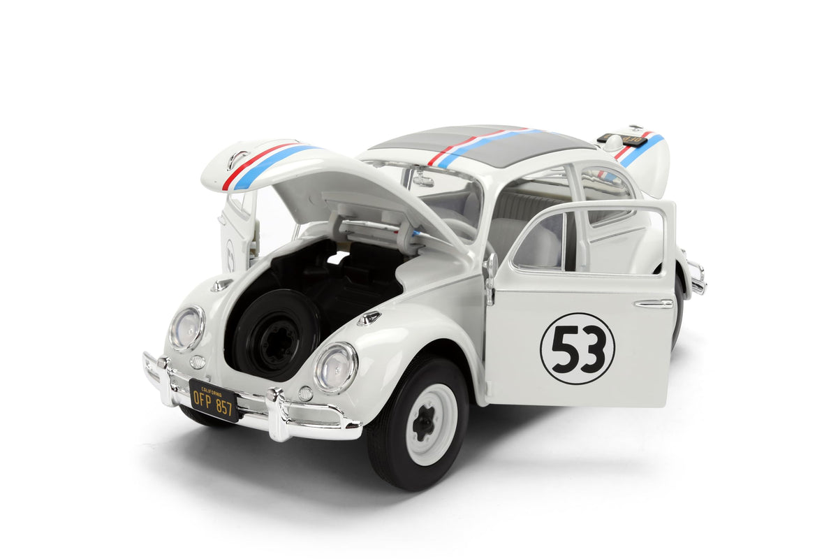 Jada Herbie Love Bug with racing livery highlights authentic styling