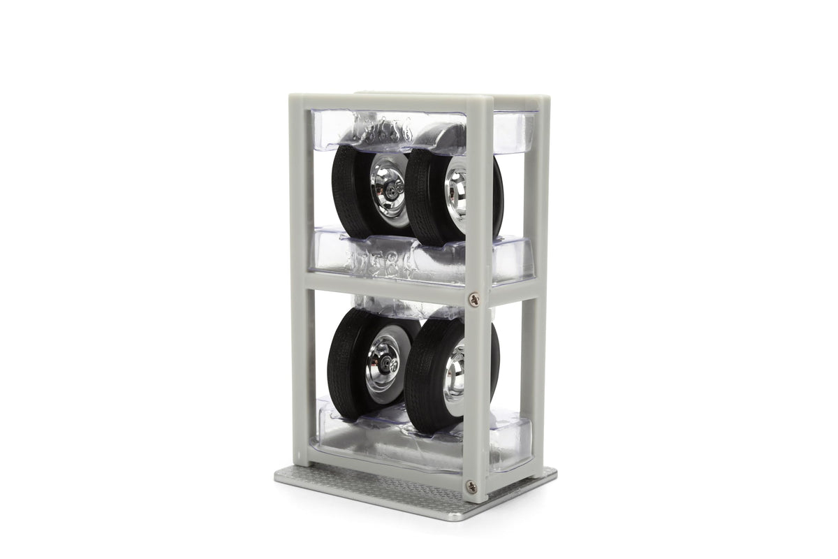 Jada Herbie Love Bug tire rack included for diorama setups