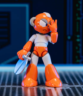 Jada Mega Man Cut Man collector-grade window box packaging.
