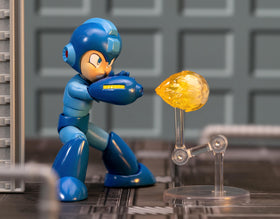 Jada Mega Man blaster effect accessory enables action-ready display.