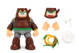 Jada Wood Man figure in 1:12 scale for retro Mega Man display