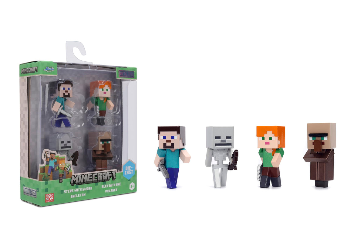 Jada Minecraft Metalfigs Steve with Sword for desk display and fan engagement