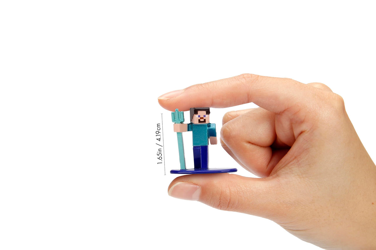 Jada Minecraft Nano Metalfigs Series 17 Alex figure, ideal for collectible shelves and imaginative play.