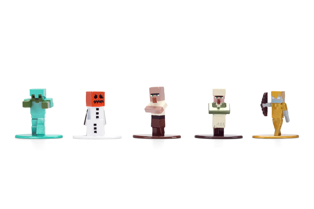 Jada Minecraft Nano Metalfigs Series 17 Glow Squid figure adds color to displays.