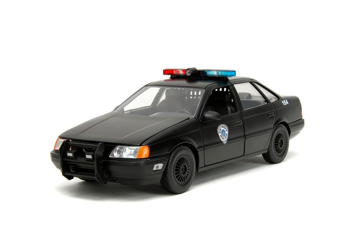 Trunk opens to reveal realistic hardware on the Jada Robocop taurus.