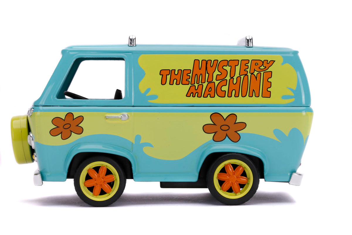 Jada Scooby-Doo Mystery Machine opening doors showcases authentic action-ready play.