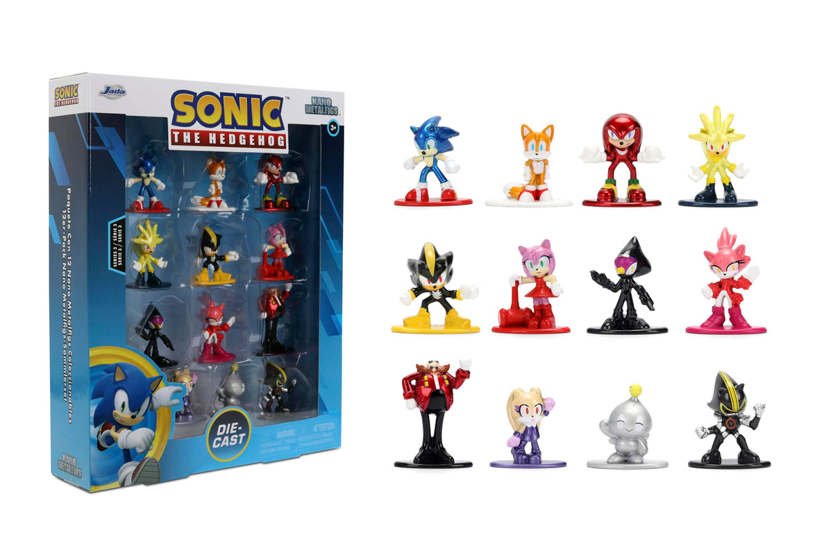 Jada Sonic Nano Metalfigs Series 3 Sonic figure for display and dynamic play