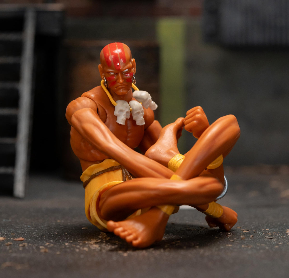 Jada Street Fighter 6 Dhalsim arcade packaging for authentic display.