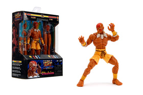 Jada Street Fighter 6 Dhalsim figure in 1:12 scale for display and poseability.