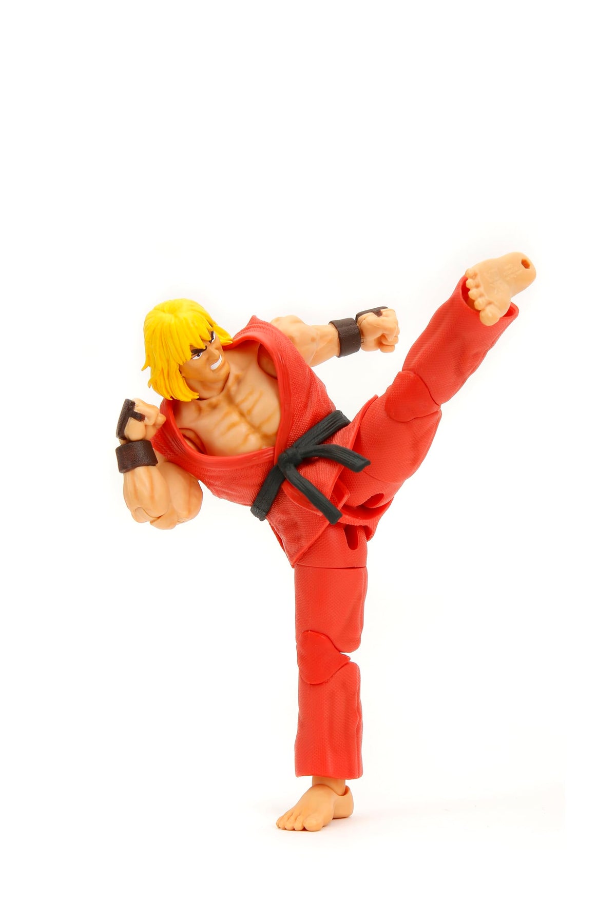Jada Street Fighter II Ken figure with interchangeable hands