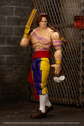 Jada Vega arcade packaging image with premium nostalgic Street Fighter II vibe