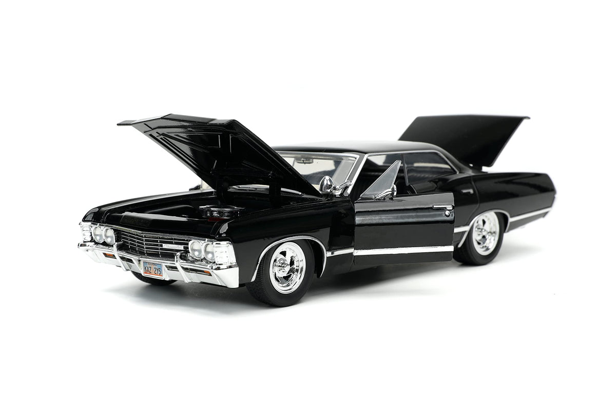 Jada Supernatural 1967 Chevy Impala with working wheels for realism