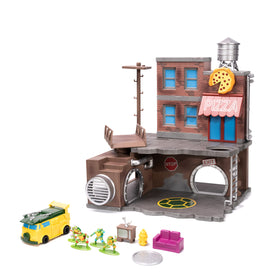 Jada TMNT Turtle Lair Nano Scene diorama display ready for the shelf