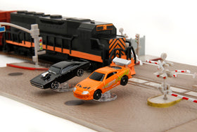 Jada Toyota Supra 1.65-inch die-cast car on track