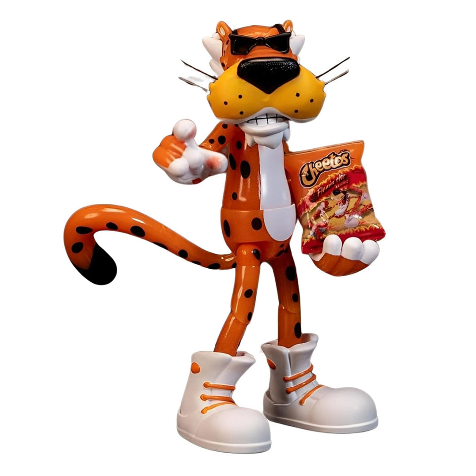 Jada Toys Chester Cheetah figure with glow in the dark feature for display.