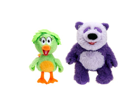 Jada Toys Donkey Hodie Purple Panda plush, soft and cuddly for imaginative play