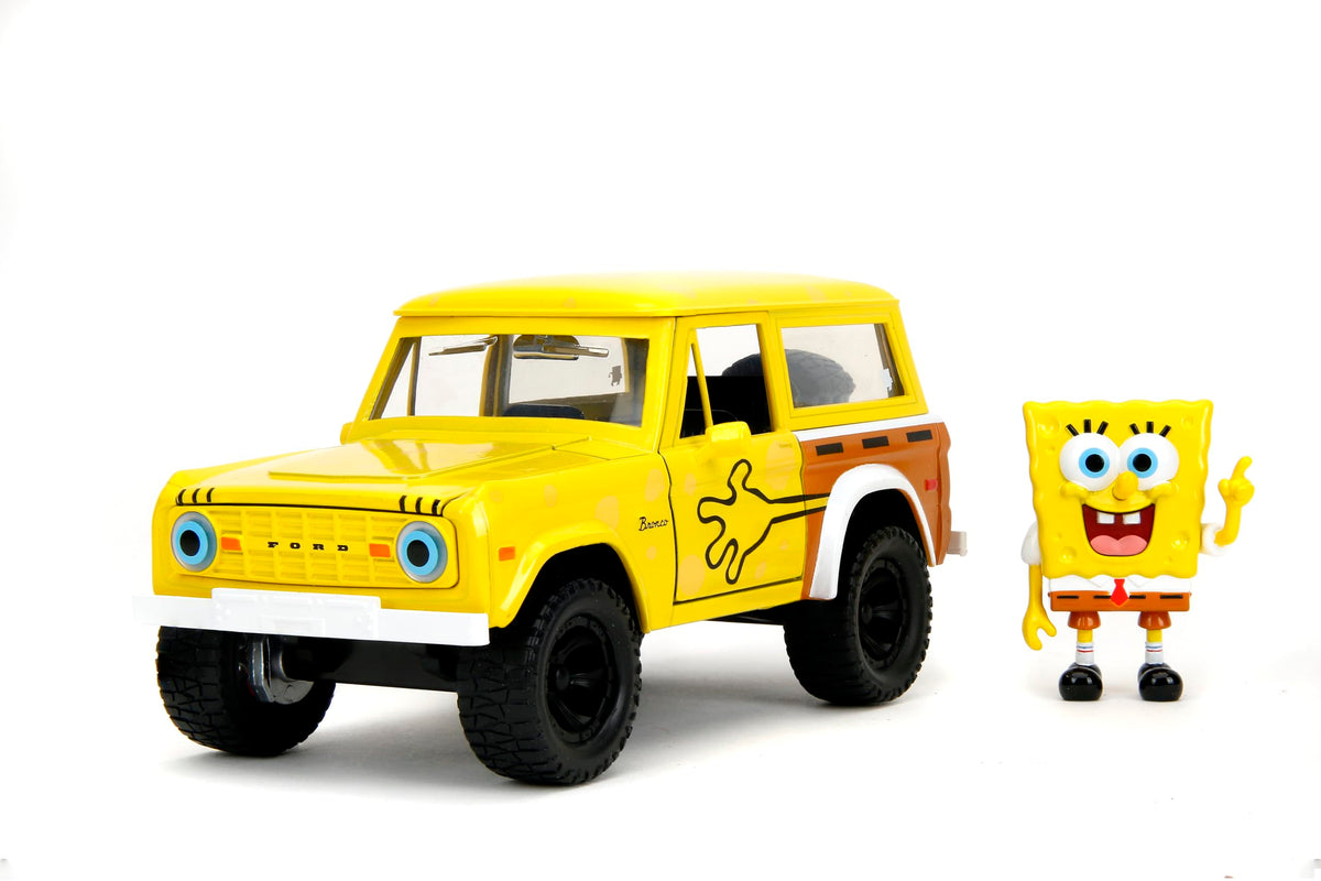 Jada Toys Hollywood Rides 1972 Ford Bronco interior detail for display and play.