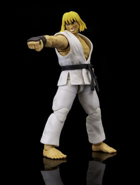 Jada Toys Ken Masters Player 2 head swap setup for display customization.