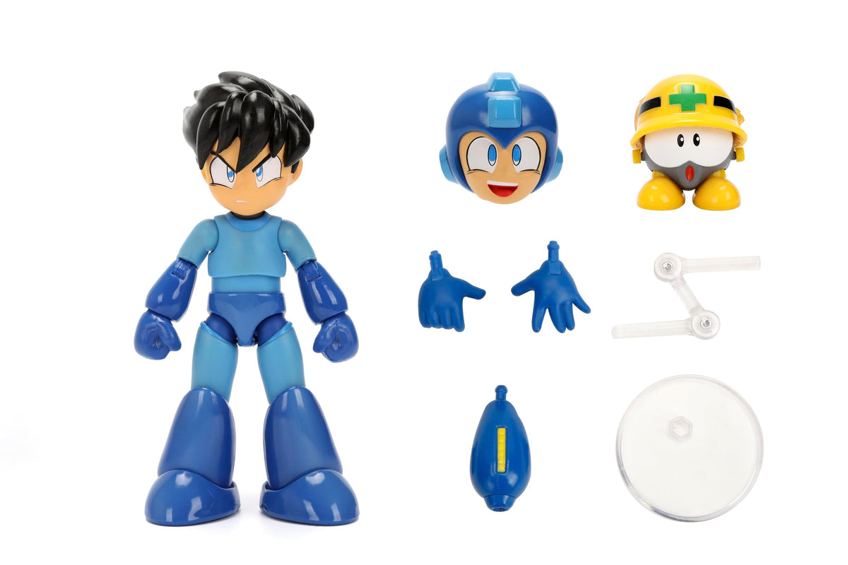 Jada Toys Mega Man Wave 3 action figure in a dynamic display pose for collectors.
