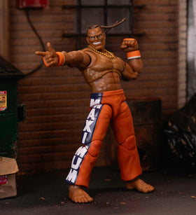 Dee Jay figure with interchangeable heads and hands for versatile action.