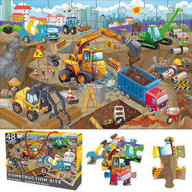 Jadeso construction-site puzzle bulldozer boosts hand-eye coordination and early problem solving.