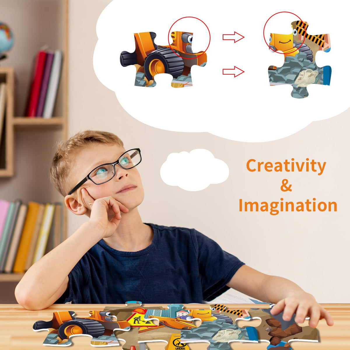 Jadeso workers illustration promotes imaginative play and fine motor practice.