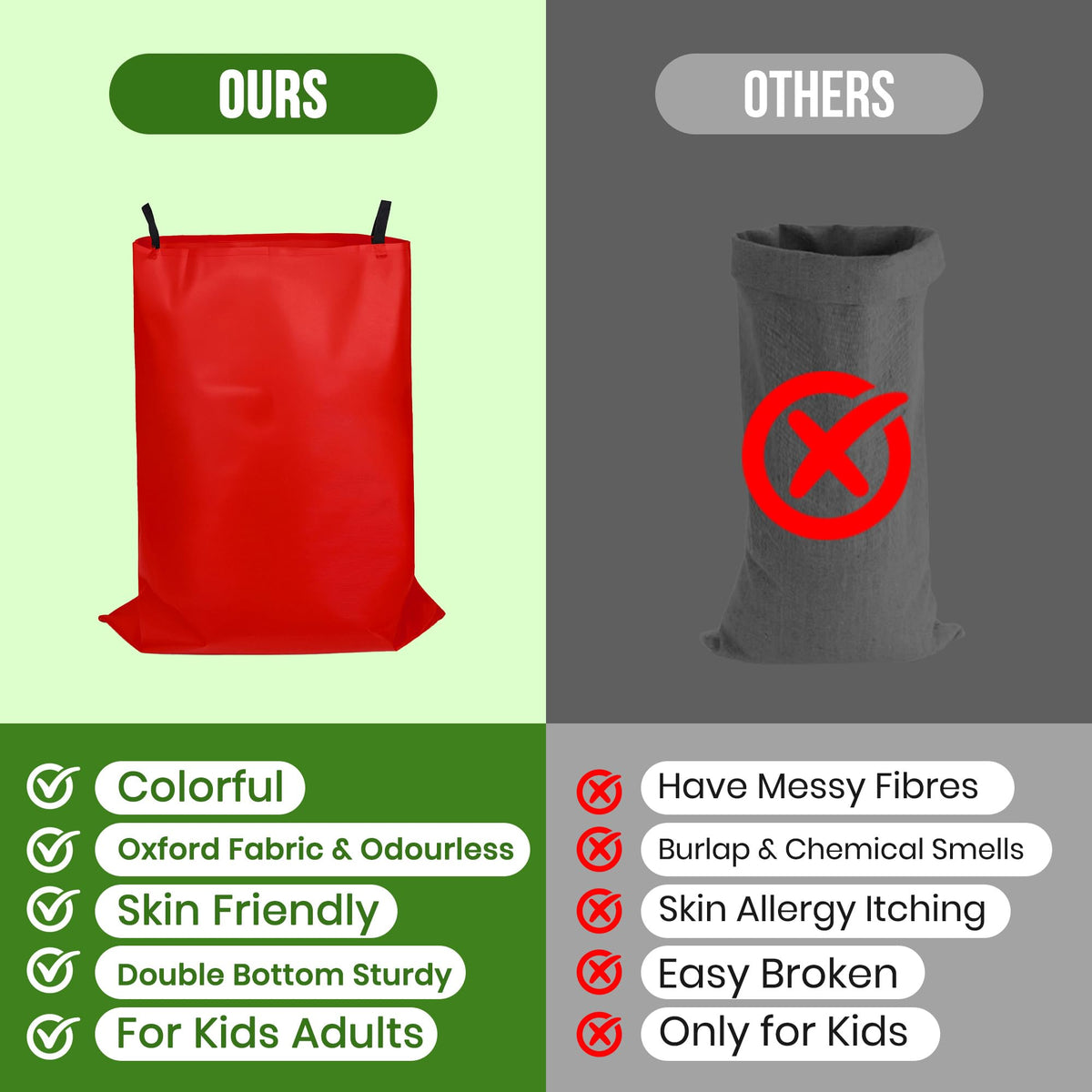 JAESITETER bean bags for carnival-style toss games, durable and reusable