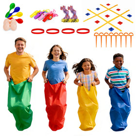 JAESITETER sack race bags in bright colors for backyard coordination fun
