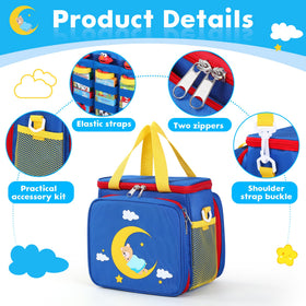 Jaffzora Dream Machine case side pocket for accessories and cables.