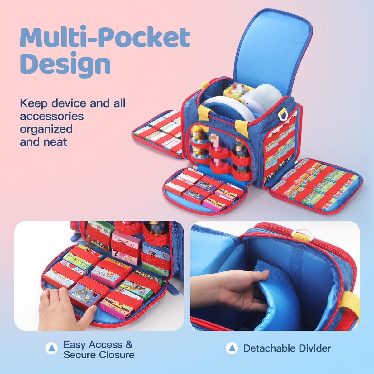 Jaffzora Dream Machine case side carry handle enables easy travel and portability.