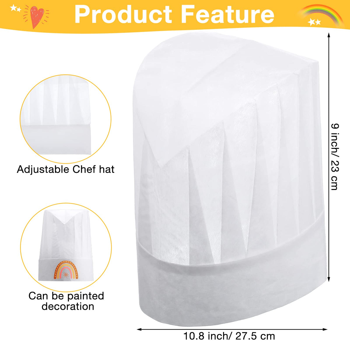 JaGely kids apron size 16.9 x 22 inches protects clothing