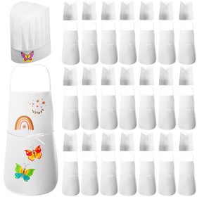 JaGely kids chef hat and apron set in packaging for classrooms and events