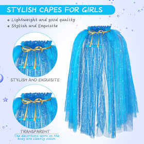 JaGely princess cape pink mesh fabric offers soft, lightweight comfort
