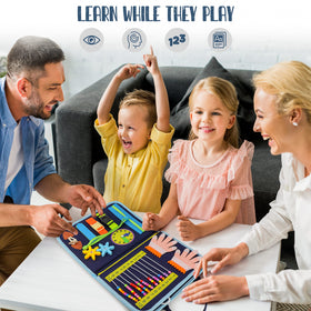 JAGSYJOY Busy Book colorful pages invite independent, sensory exploration