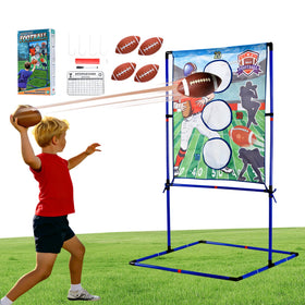 Jahenway football toss target with three large pockets to simplify scoring for kids