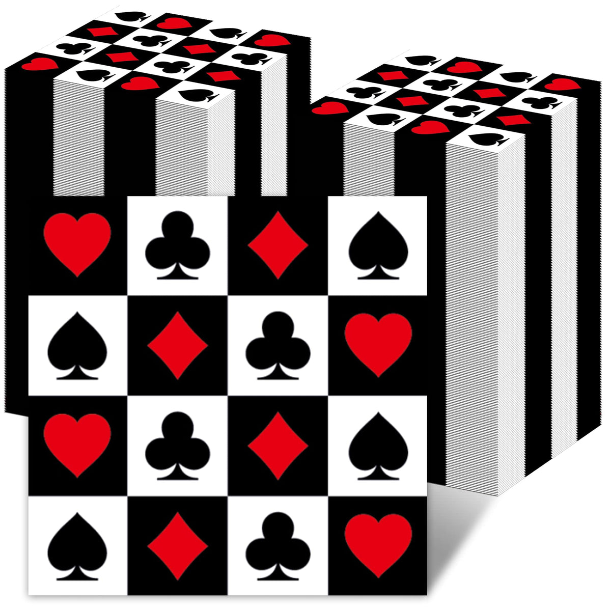 Jajajuegos Las Vegas theme poker napkins for stylish table settings and easy cleanup