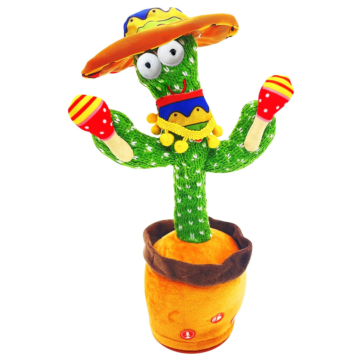 JAKCJFII Talking Cactus Toy dances with colorful lights for family fun.