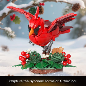 JAKI Cardinal with poseable wings ready for posing