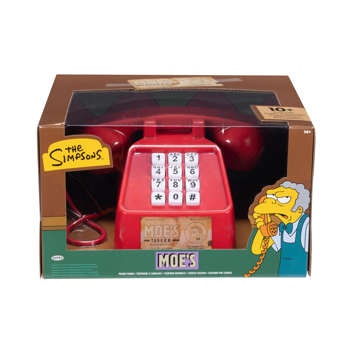 JAKKS Moe's Prank Phone front view with two play modes