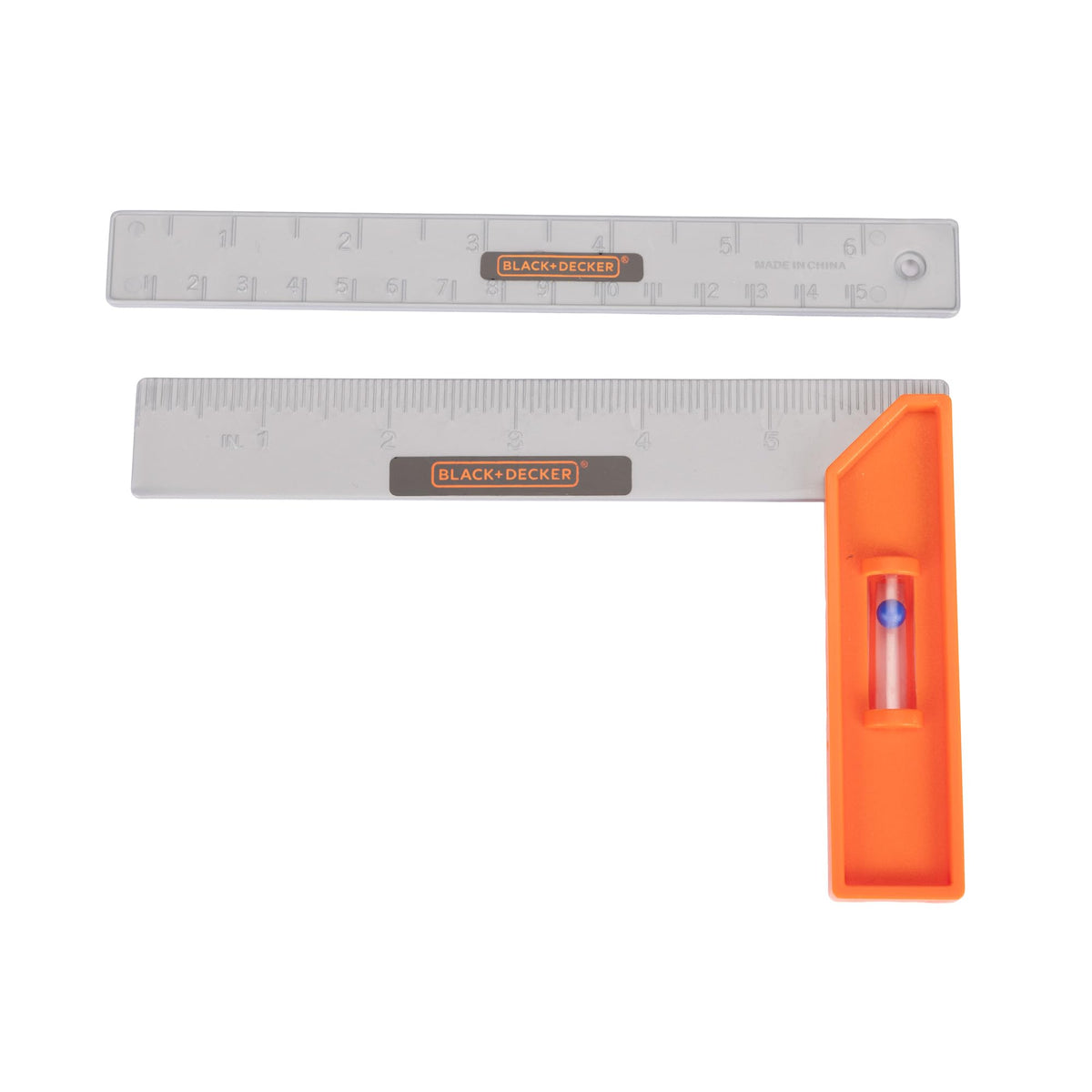 JAKKS Pacific Black+Decker tools inside bag, easy to spot during play