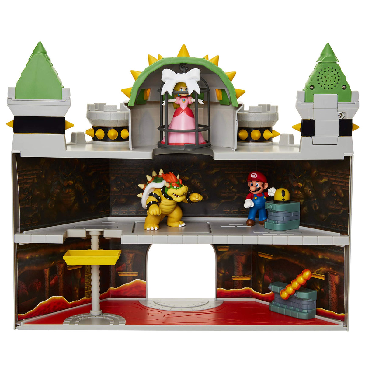 JAKKS Pacific interactive cage and trap door feature promotes suspenseful gameplay.