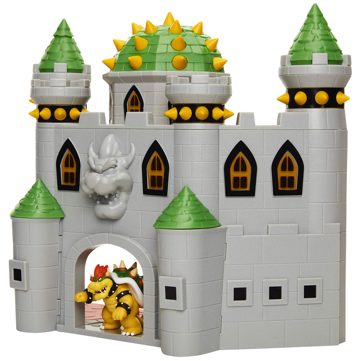 JAKKS Pacific spire activation triggers authentic in-game sounds for nostalgia.
