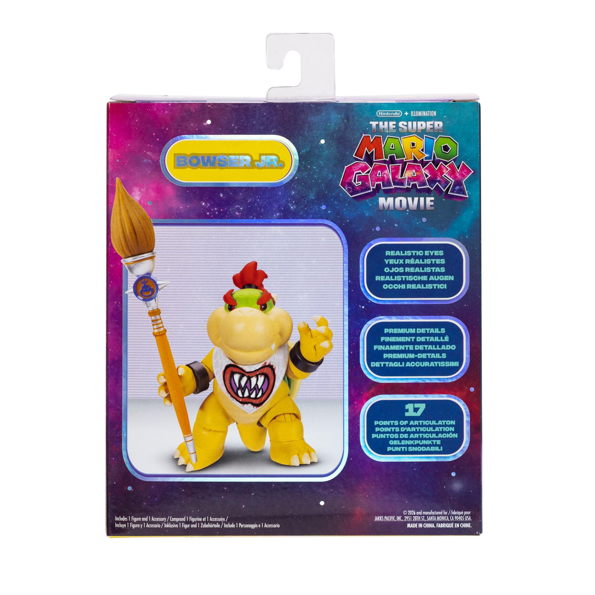 Bowser Jr posed with 17 points of articulation for dynamic poses.