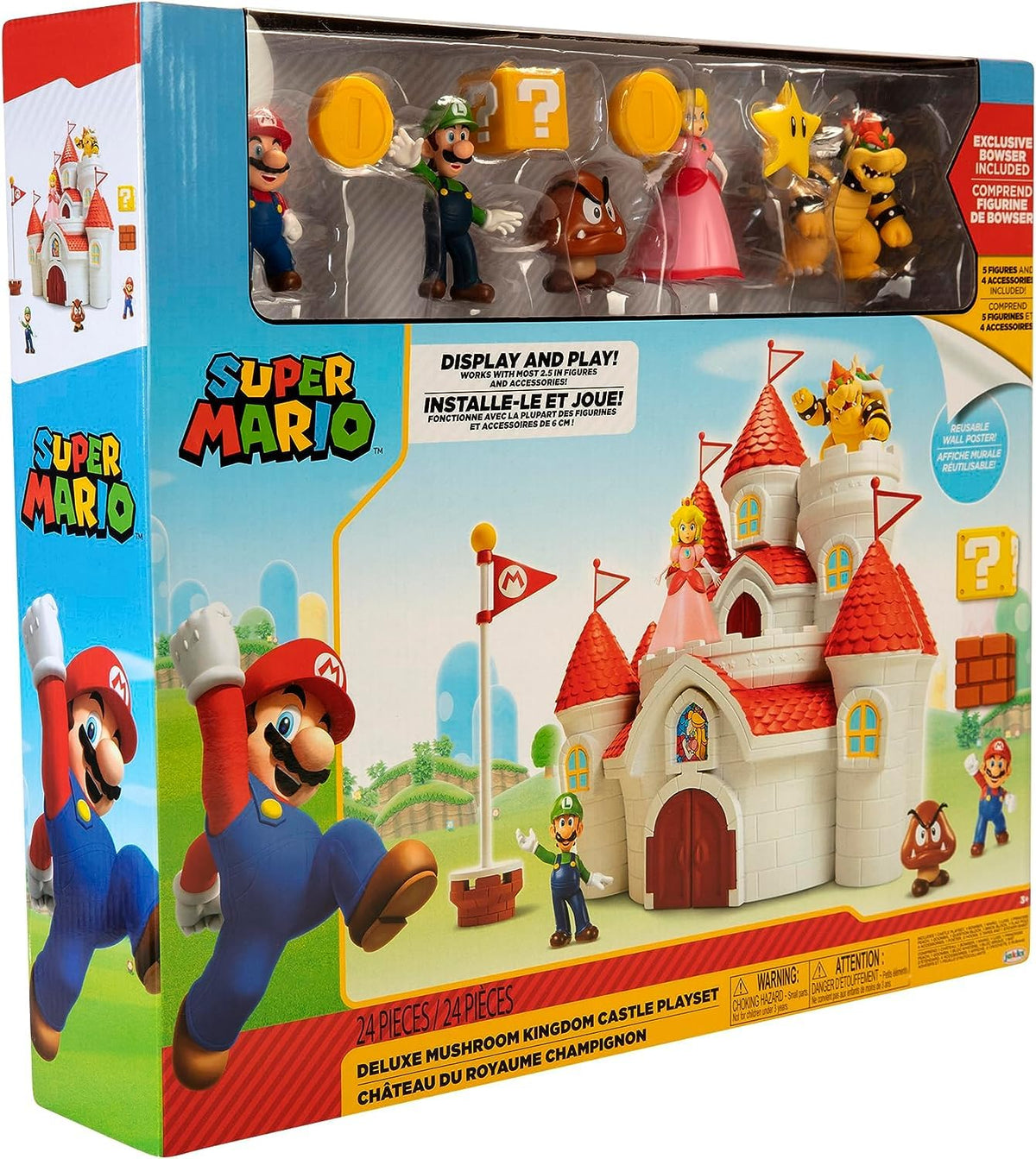 JAKKS Pacific brick block anchors castle layout and storytelling