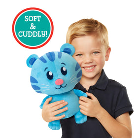 Tigey plush sings nine phrases, inviting kids to join in cheerful pretend play.