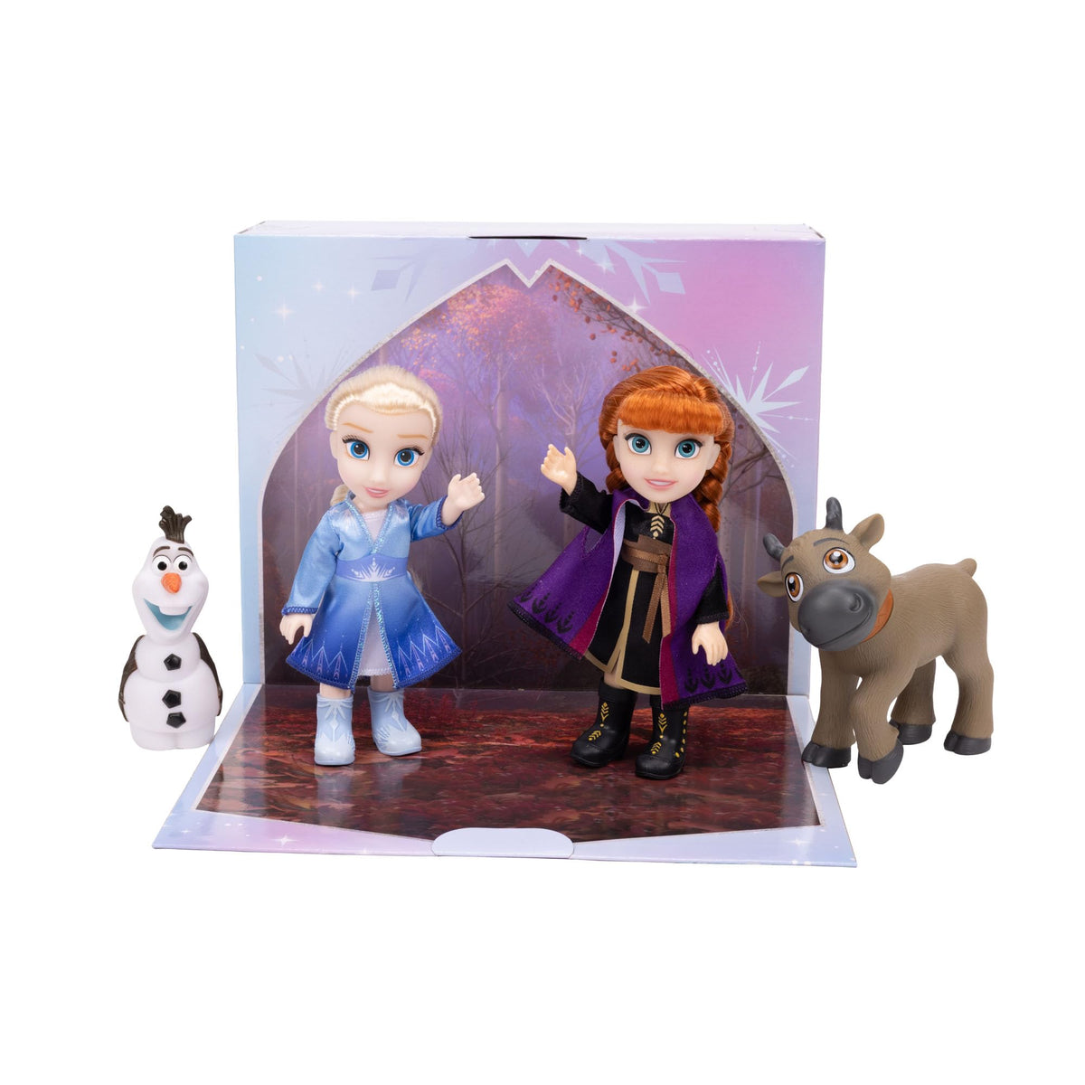 JAKKS Pacific Disney Frozen Elsa and Anna dolls with extra outfits for imaginative play