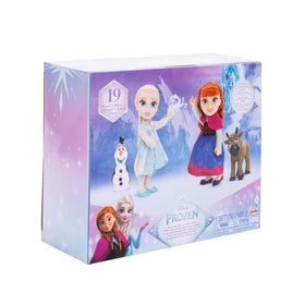 Fold-down box panel on the packaging creates quick storytelling backdrop