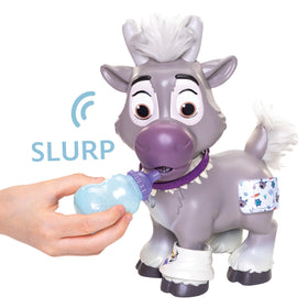 JAKKS Pacific Disney Frozen Sven Care Kit includes bottle and carrot for pretend feeding